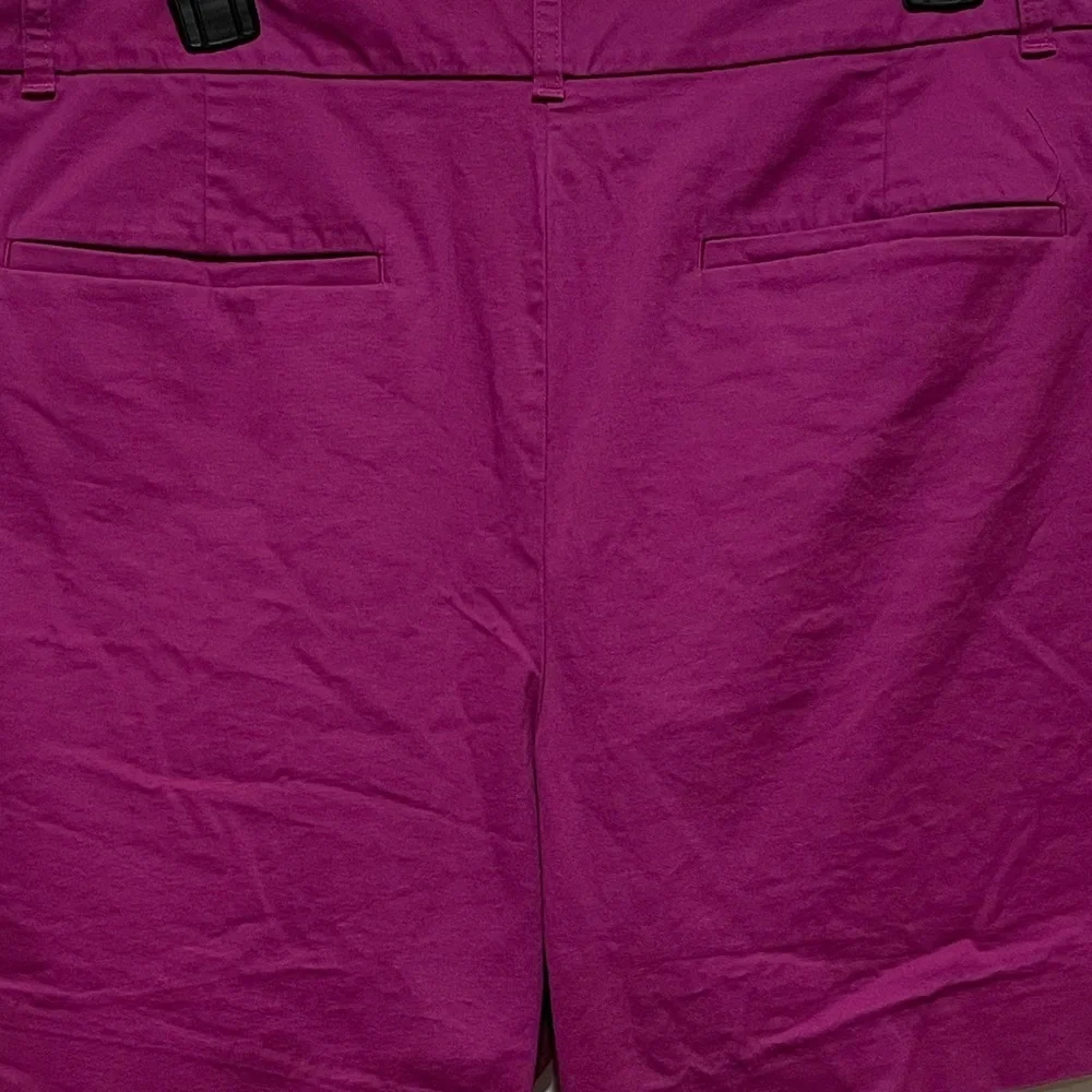 Vibrant Ann Taylor Womens Plus Size 18 Violet Purple Preppy Casual Chino Shorts - Picture 5 of 9